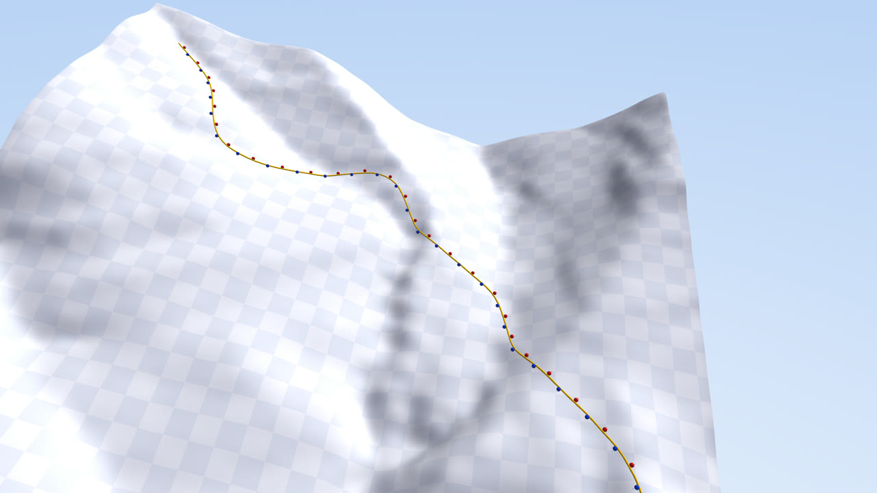 Beaver Creek Golden Eagle terrain model with the race line